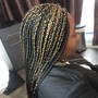 Small Braids Added in Between braids