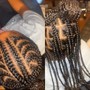 Quick weave half up-half down