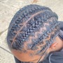 wash & braid down