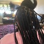 Cornrows feed-in braids