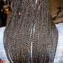 Cornrows feed-in braids