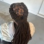 Loc Maintenance, Rope twists  (ear length/short locs)