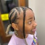 Kid Braided Updo Ponytail