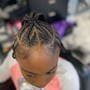 Kid Braided Updo Ponytail