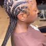 Cornrows straight back styles design