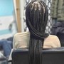 Smedium Knotless/ Box Braids