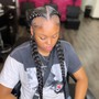 Medium Knotless braids