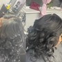 Sew In with synthetic hair (no hot tool or styling needed)