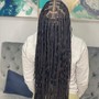 sknolesst braids large mid back butt length $170 1 more hours