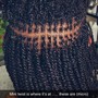 Natural hair bohemian Braids