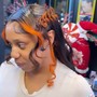 Add-on. Braids on frontals. Eg. butterfly braid / fish braid