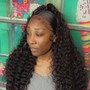 Frontal wig install over Locs