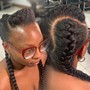 Goddess Braids (Inverted braid)