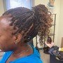 Large half feed in half box braids