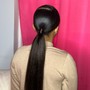 Weave Ponytail (Swoop Bang)