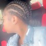 5-6 Straight Back Braids (Braided Hair iNCLUDED) !!!