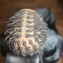 Men Individual Braids (half head)