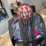 Large box braids mid back