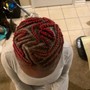 6-8 feed in braids