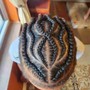 Cornrows **No hair/extensions added.