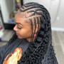 Partial Weave W/ Fulani Braids