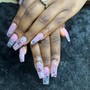 Acrylic full set with  - French manicure - Nail Art