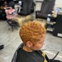 Cut and color only natural hair