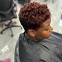 Cut and color only natural hair