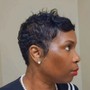 Natural Cut and short pixie