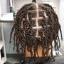 2 Strand twist style (Natural hair) (Medium side) pass the ear add $10