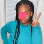 Medium Knotless Braids. (Braided Hair iNCLUDED)!!!