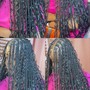 Small Boho Knotless Braids