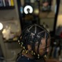 Men’s Cornrows Extensions (feed-in)