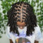 Loc feed in braids