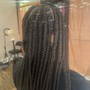 Medium Knotless Braids