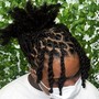 Loc feed in braids