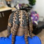 Loc Updo + Curls