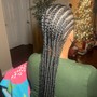 Natural hair Box Braids