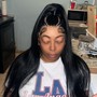 Closure wig install