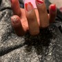 short ( acrylic nails )