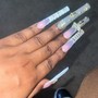 short ( acrylic nails )