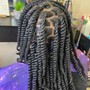 Boho knotless synthetic curly hair add on