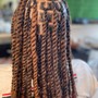 Boho knotless synthetic curly hair add on