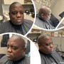 Presidential haircut and facial skin treatment