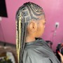 FEED IN BRAIDS W/ INDIVIDUALS