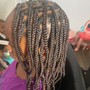 Kid Small knotless braids