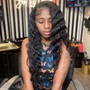 Half Up & Half Down Quick Weave