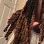 Loc Re-twist w/ Basic Style (Past Shoulder Length)