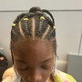 Kid's small/xtra small knotless braids