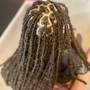 Half Up/Half Down Quick Weave